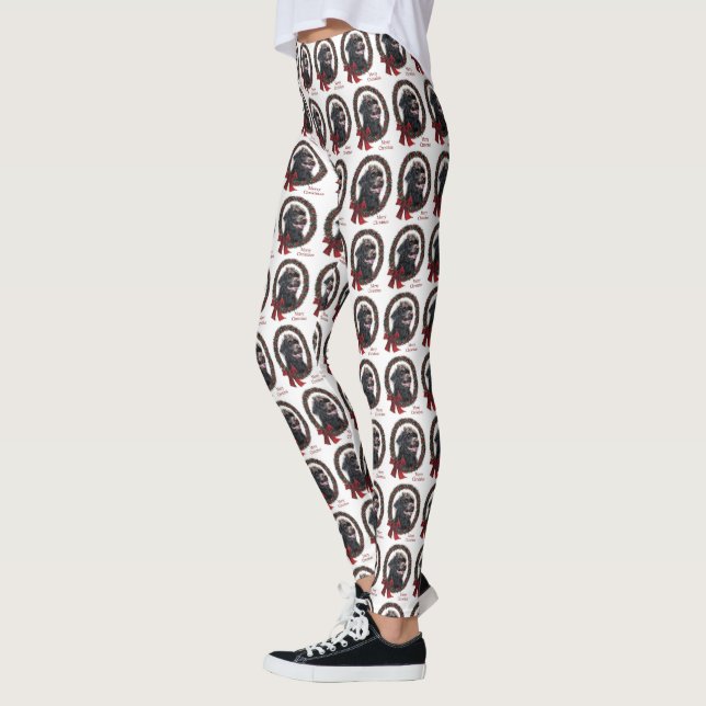 Labradoodle-jul Leggings (Vänster)