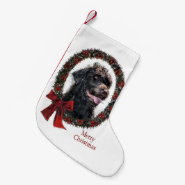 Labradoodle-jul Liten Julstrumpa