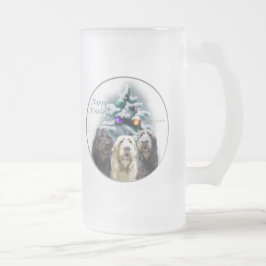 Labradoodle-julklappar Frostat Ölglas