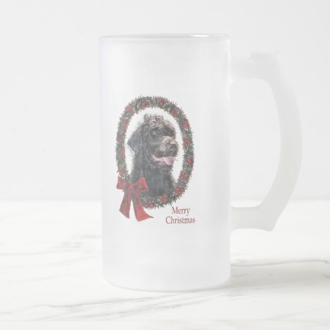 Labradoodle-julklappar Frostat Ölglas (Höger)