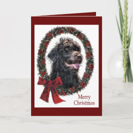 Labradoodle-julklappar Helgkort