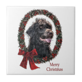 Labradoodle-julklappar Kakelplatta