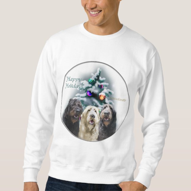 Labradoodle-julklappar Sweatshirt (Framsida)
