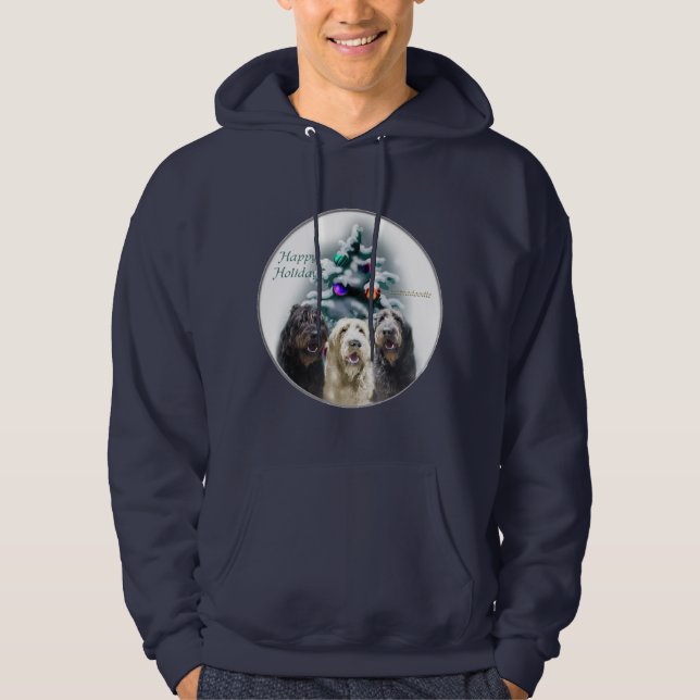 Labradoodle-julklappar Sweatshirt Med Luva (Framsida)