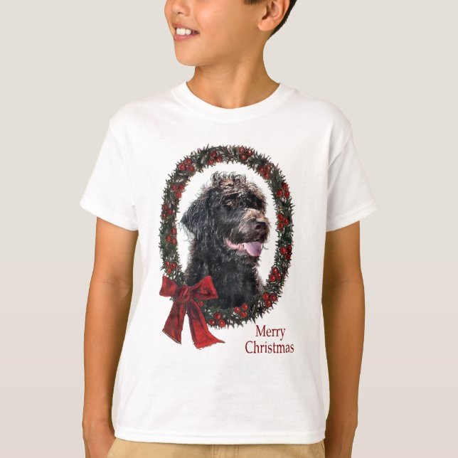 Labradoodle-julklappar Tee (Framsida)