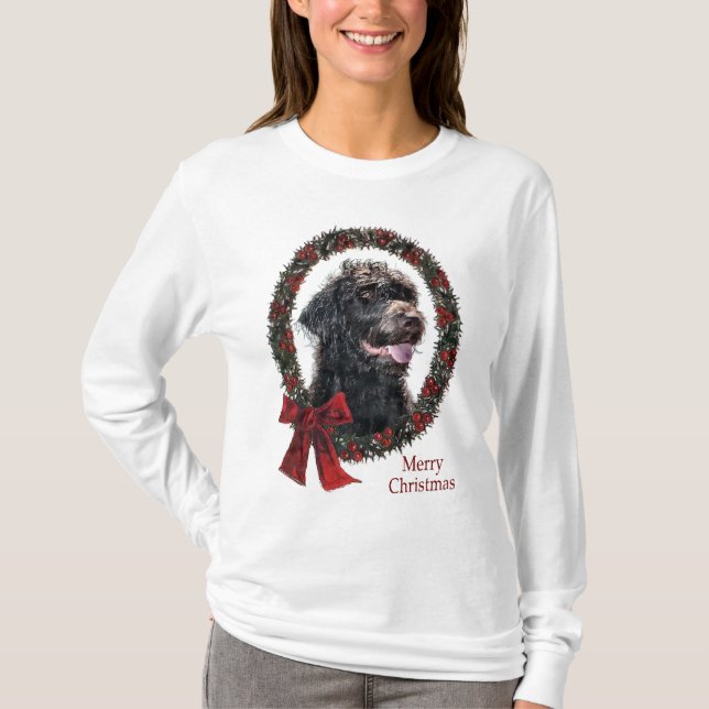 Labradoodle-julklappar Tee Shirt (Framsida)