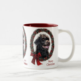 Labradoodle-julklappar Två-Tonad Mugg