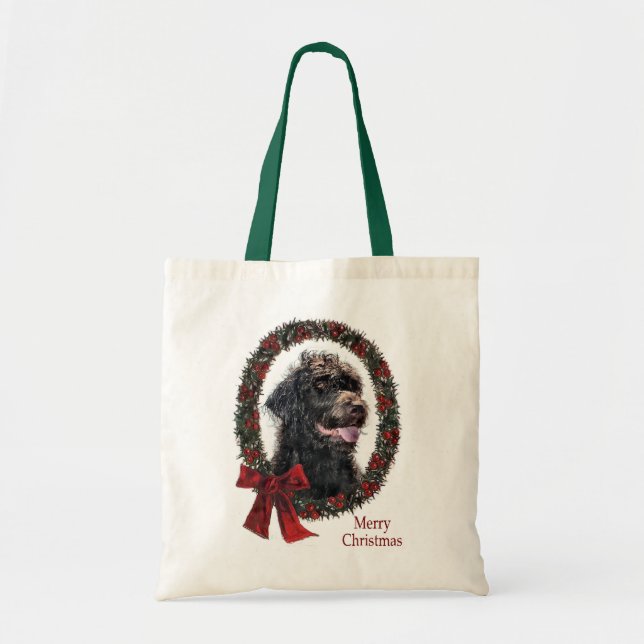 Labradoodle-julklappar Tygkasse (Framsidan)