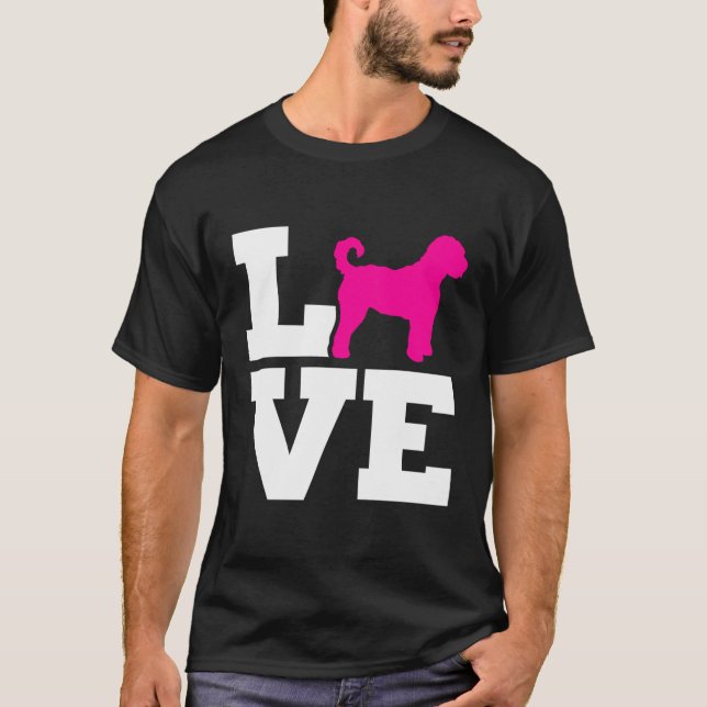 Labradoodle Kärlek T Shirt (Framsida)