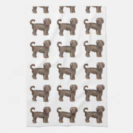 LABRADOODLE-KÄRLEKkökshandduk 16" x 24", Kökshandduk