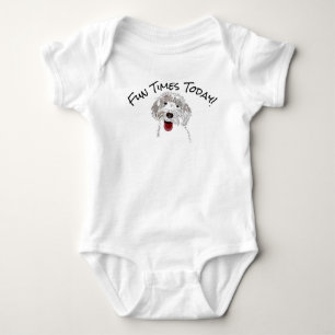 Labradoodle Kul Tider Idag Baby Kroppsställning T Shirt