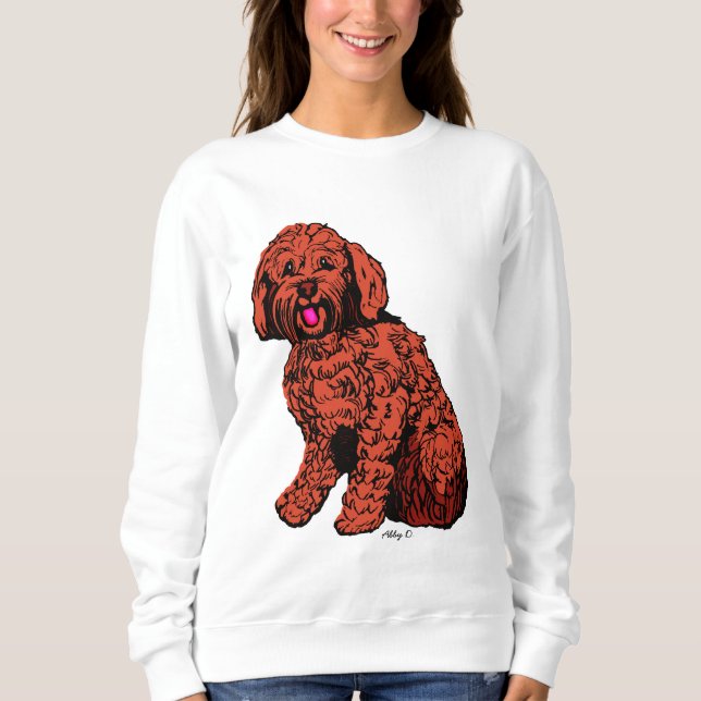 Labradoodle Kvinnors sötskjorta T-shirt (Framsida)