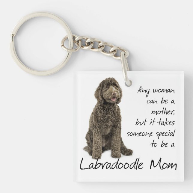 Labradoodle mamma Keychain (Framsidan)