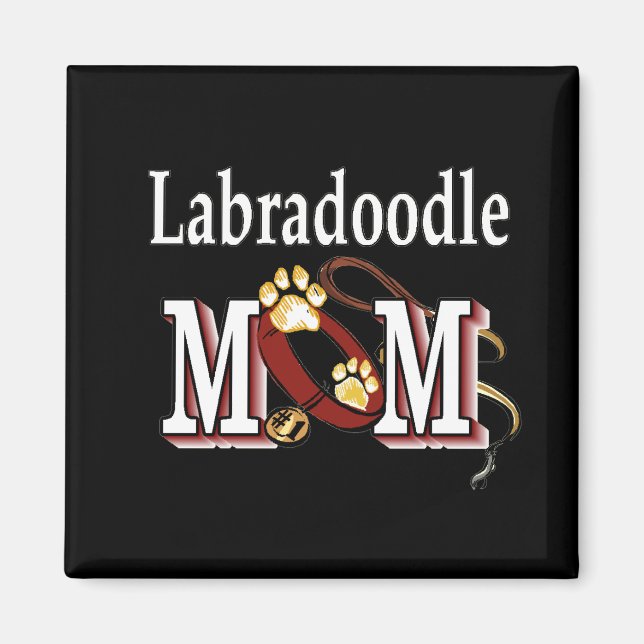 labradoodle mamma Magnet (Framsidan)