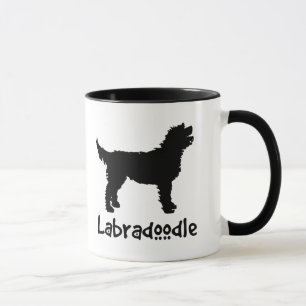 Labradoodle med kall text mugg