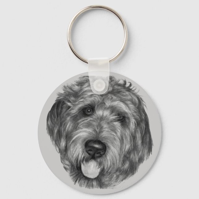 Labradoodle Nyckelring (Framsida)