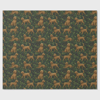 Labradoodle och Blackberry Wrapping Papper Presentpapper