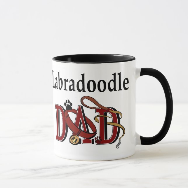 Labradoodle Pappa Gifts Mugg (Höger)