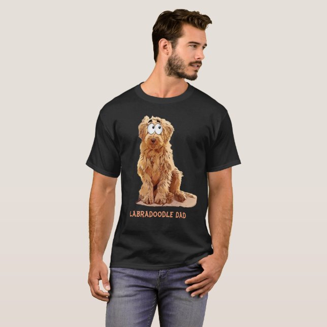 Labradoodle pappa t-shirt (Hel framsida)