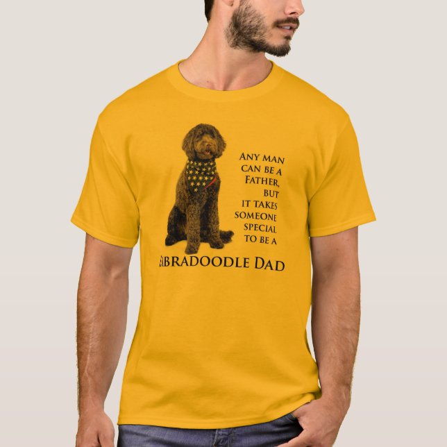 Labradoodle pappaskjorta t-shirt (Framsida)