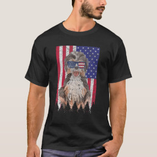 Labradoodle Patriotic Hund USA Pride American Flag T Shirt