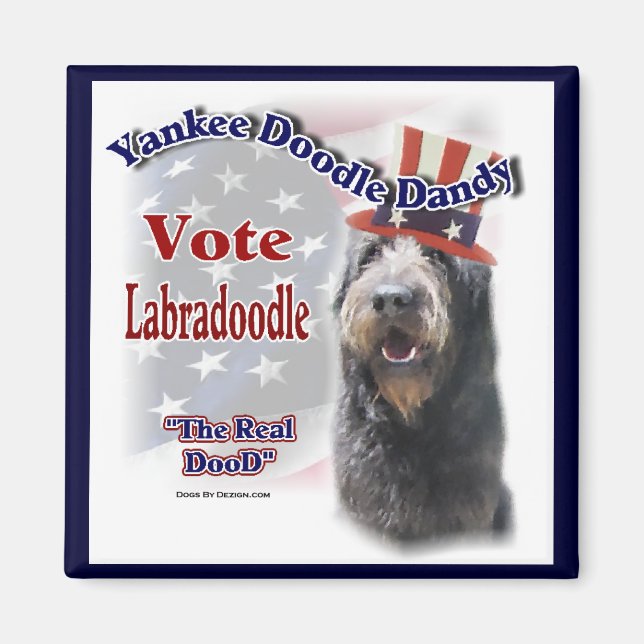 Labradoodle-present Magnet (Framsidan)