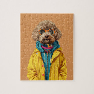 Labradoodle Puzzle med Gift Box Pussel