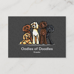 Labradoodle Rainbow Pet Affärskort Visitkort