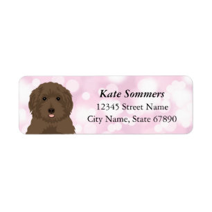 Labradoodle-Returetiketter Returadress Etikett