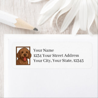 Labradoodle Return Address Labels Returadress Etikett