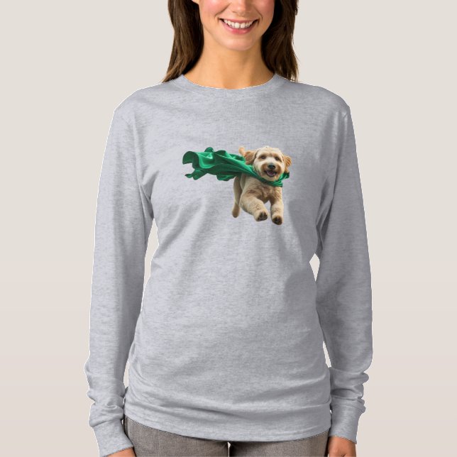 Labradoodle Superhjälten T Shirt (Framsida)