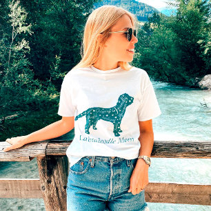 Labradoodle Traits Mamma i Aqua Grönt T Shirt