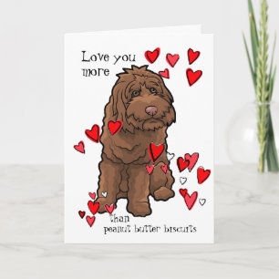 Labradoodle valentinkärlek dig mer än kexar kort