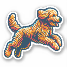 Labradoodle Vinyl Hund Sticker Klistermärken