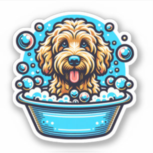 Labradoodle Vinyl Hund Sticker Klistermärken