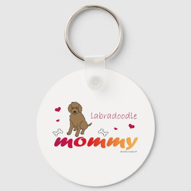 LabradoodleChoco Nyckelring (Framsida)