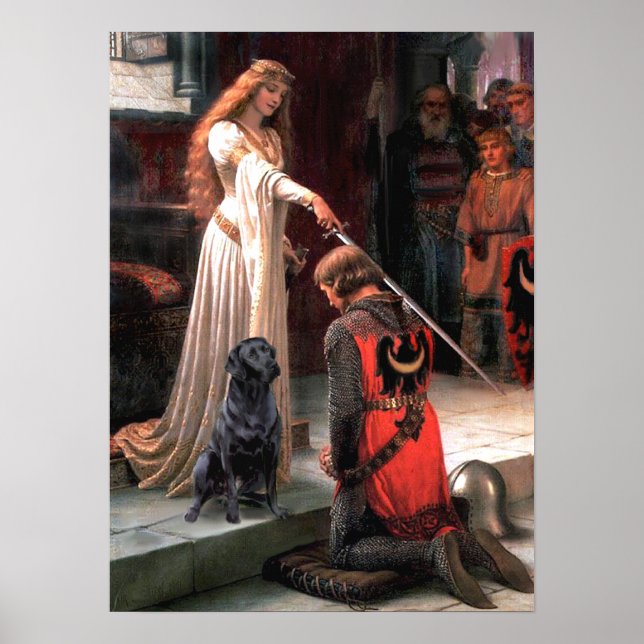 Labrador 4 (svart) - The Accolade Poster (Framsidan)