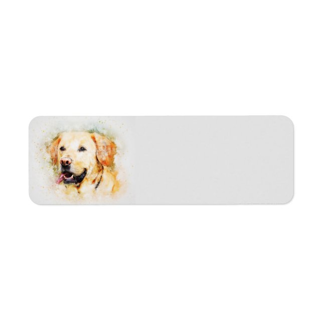 Labrador Adressetiketter Returadress Etikett (Framsidan)