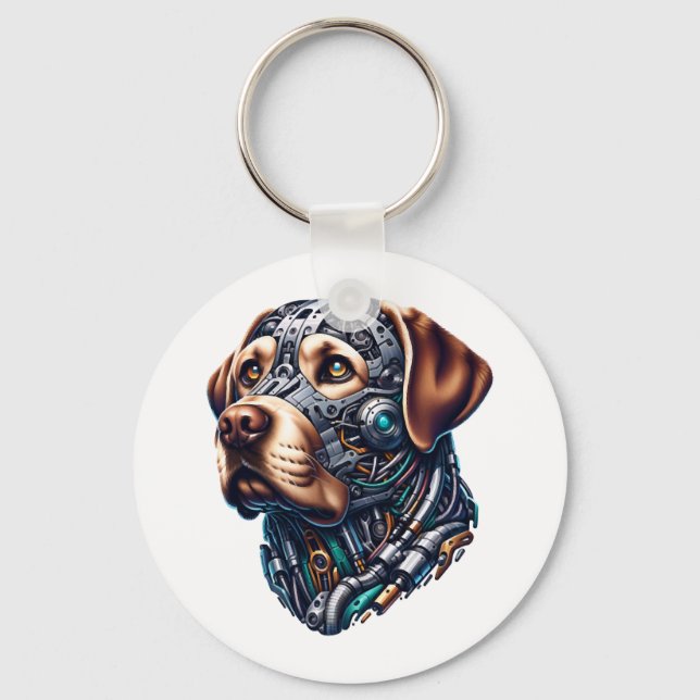 Labrador Älskare Android Inspired Art Nyckelring (Framsida)