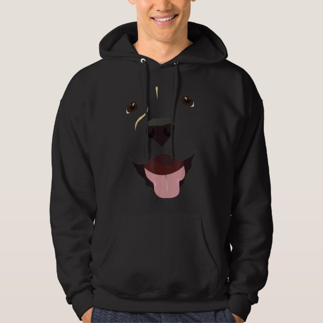 Labrador Ansikte _ Cute Lab Hund Hoodie (Framsida)