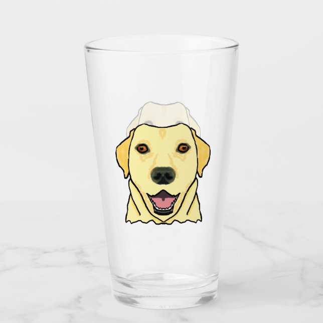 Labrador Ansikte Glaskopp (Framsida)