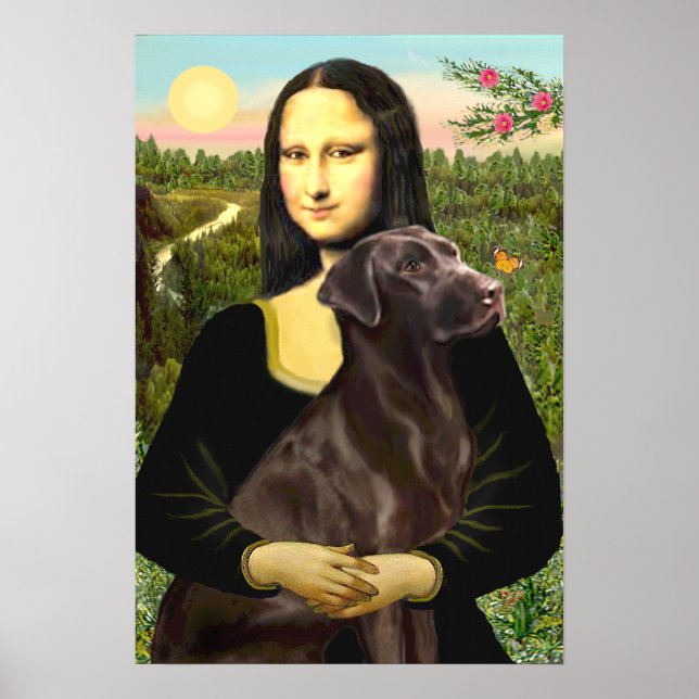 Labrador (Choklad) - Mona Lisa Poster (Framsidan)