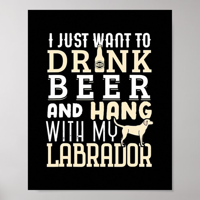 Labrador Dad Funny Father's Day Lab Retriever Dog Poster (Framsidan)