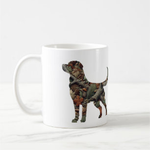 Labrador Dekorativ kudde med Camouflage Kaffemugg