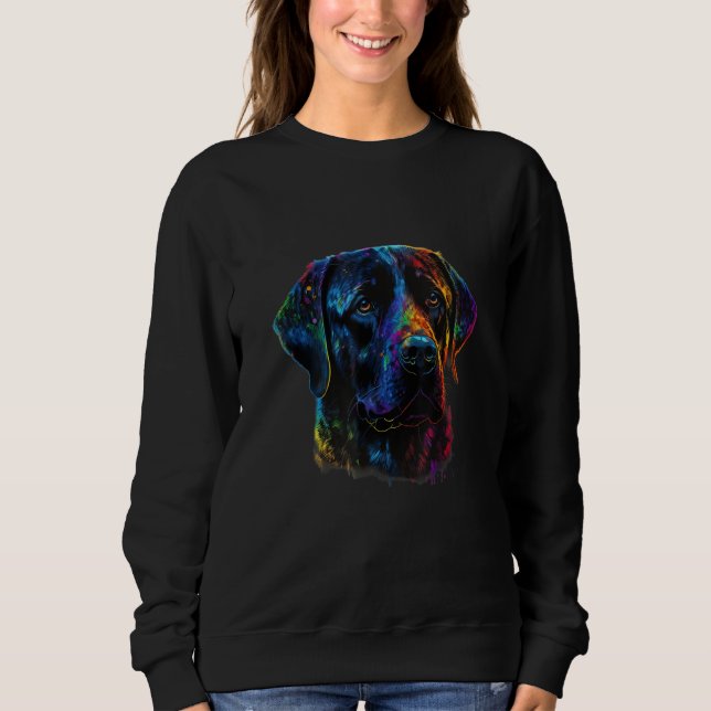 Labrador Dog Lab Lover Splash Graffiti Art Pet_2 T Shirt (Framsida)