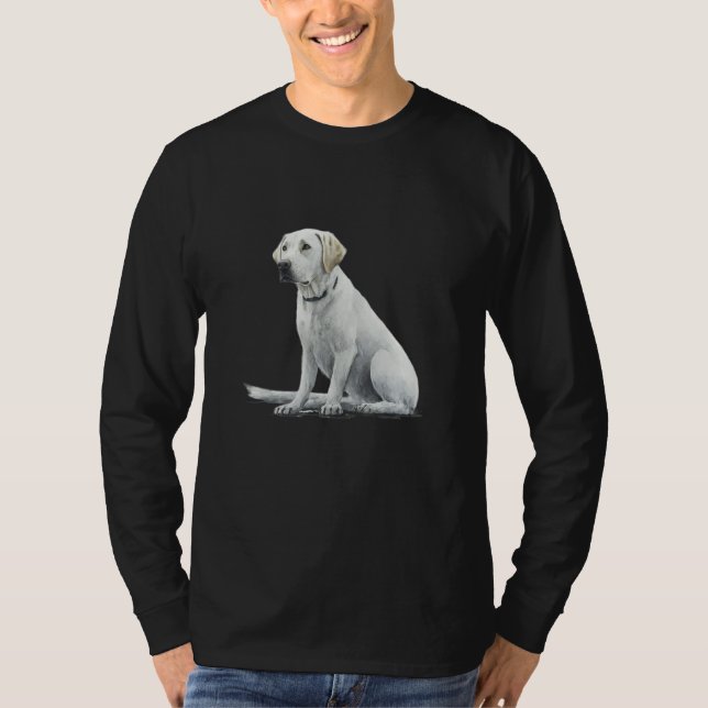 Labrador Dog Lab Lover Splash Graffiti Art Pet T Shirt (Framsida)