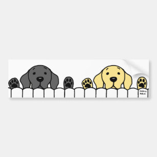 Labrador Duo ser dig Bildekal
