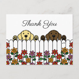 Labrador Duo tittar på ditt Tack vykort