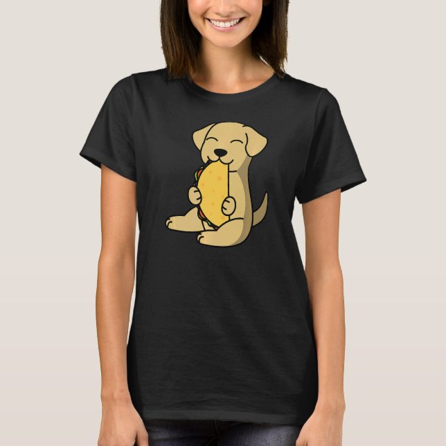 Labrador EEG en Taco Hund T Shirt (Framsida)