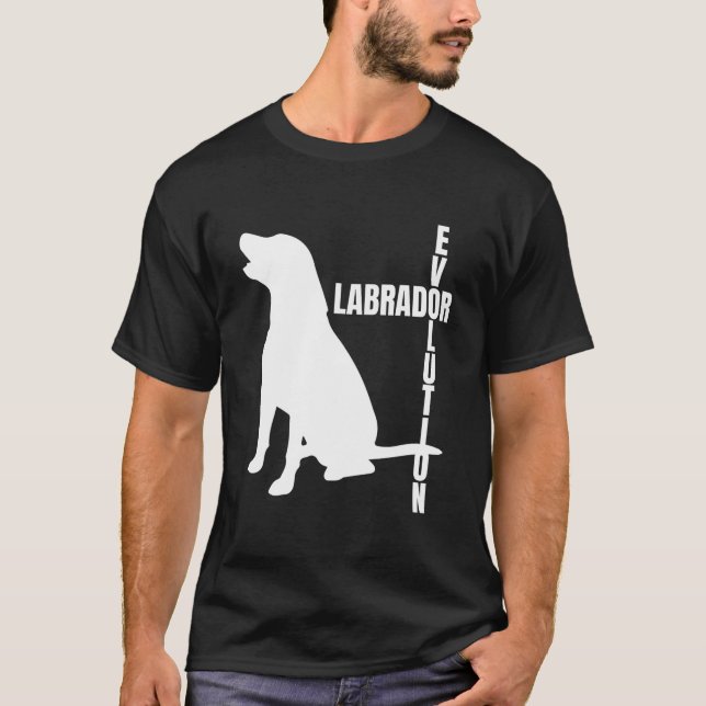 Labrador Evolution Is Labrador Mom Is Labrador Dad T Shirt (Framsida)